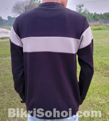 Premium Color Block Half Zip Sweatshirt